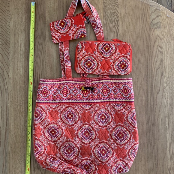 Vera Bradley Handbags - Vera Bradley bag + wallet + change purse